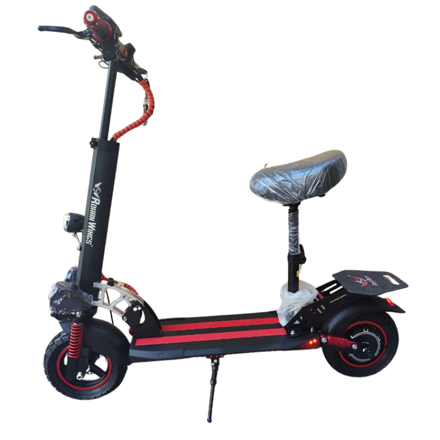 Rohan wings KT4A Electric scooter | 3000W motor | 48v13ah battery | 60-70 Km | 25-30 km Range | Bluetooth speaker with big digital display | With Seat