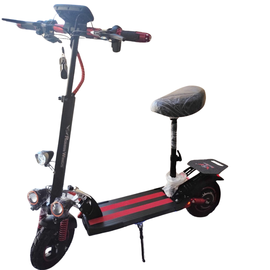 Rohan wings KT4A Electric scooter | 3000W motor | 48v13ah battery | 60-70 Km | 25-30 km Range | Bluetooth speaker with big digital display | With Seat