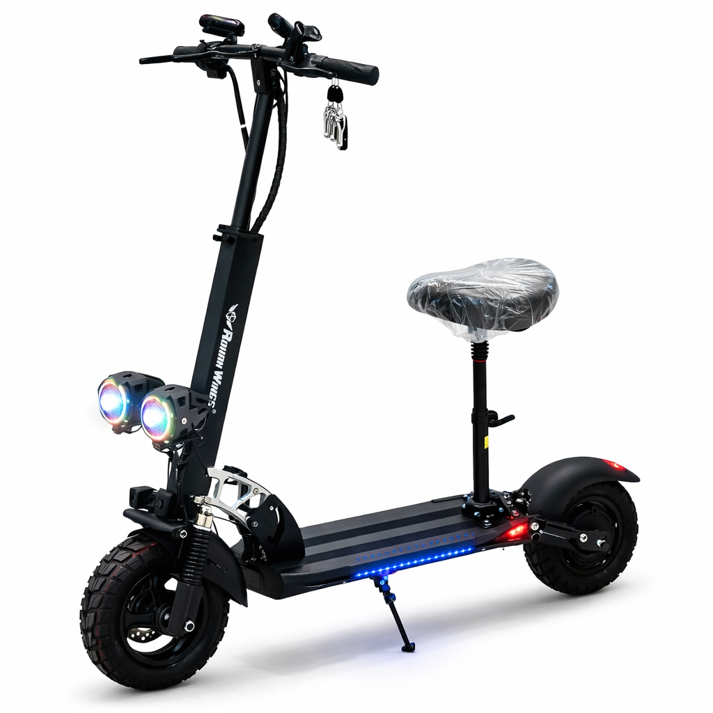 Rohan Wings Electric Scooter QS4 | 25-30km Range | Powerful Motor | 48V 13AH Big Battery | Dual Braking