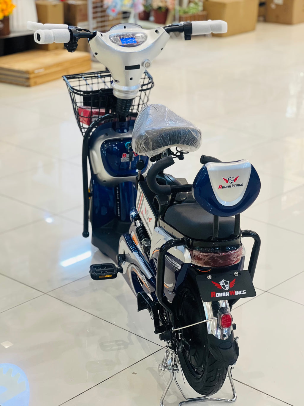 Rohan Wings JML-4 Delivery Electric Scooter | Manual and Electric Drive | 48V 12Ah Battery | 25-30km/h Speed
