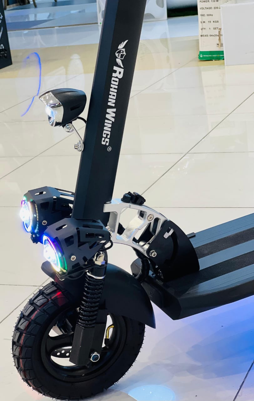 Rohan Wings Electric Scooter QS4 | 25-30km Range | Powerful Motor | 48V 13AH Big Battery | Dual Braking