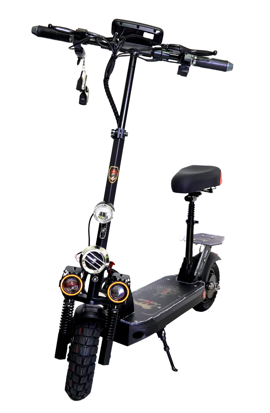 Aster E10 Pro S foldable Electric Scooter for Adults | 3000W Motor | 48V 13AH Battery | Bluetooth speaker | 50-60km speed | 25-30km Range | With seat